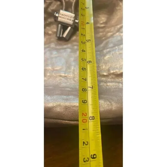 Badgley Mischka Metallic Bucket Bag with Tassel - Picture 8 of 10